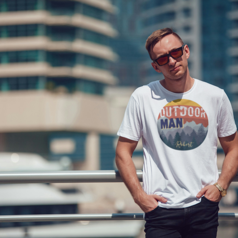 Personalisierte Herren T-Shirt - Outdoor-Mann