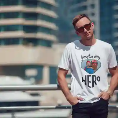 Personalisierte Herren T-Shirt - Du bist mein Held