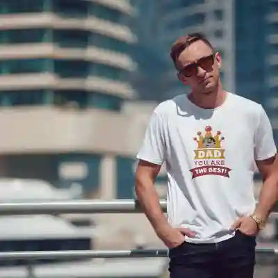 Personalisierte Herren T-Shirt - Papa, du bist der Beste
