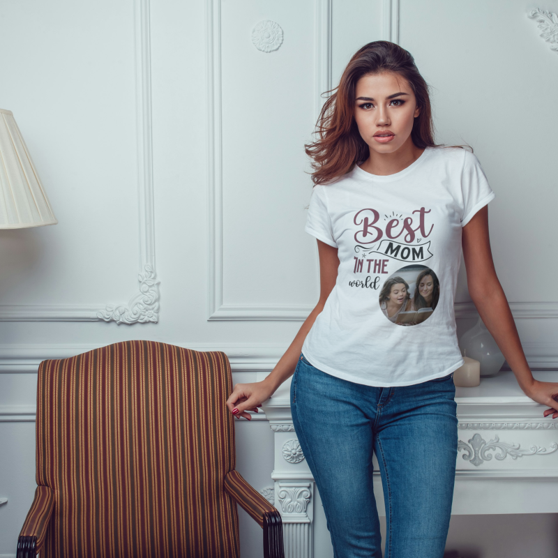Personalisierte Damen-T-Shirt - Beste Mama der Welt