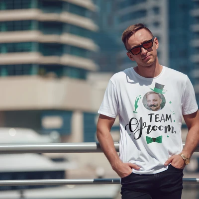 Personalisierte T-Shirt für den Junggesellenabschied - Team Bräutigam