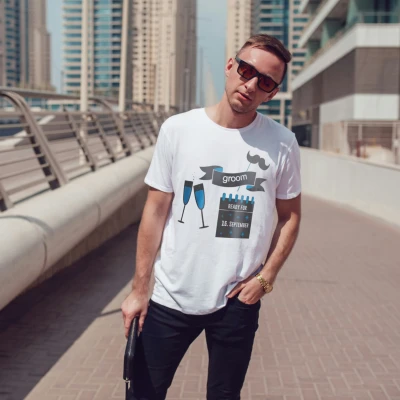 Personalisierte T-Shirt für den Junggesellenabschied - Für den Bräutigam