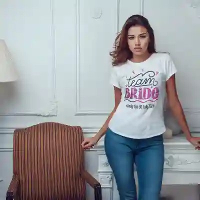 Personalisierte T-Shirt für den Junggesellinnenabschied - Team Braut
