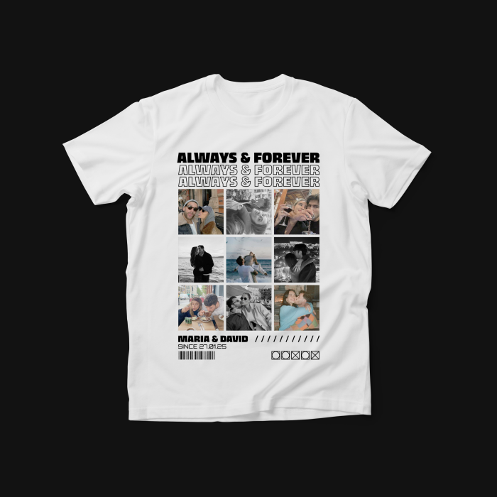 Personalisierte Damen T-Shirt – Always & Forever