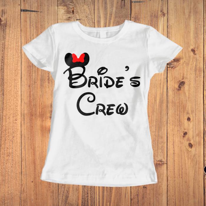 Personalisiertes T-Shirt für den Junggesellinnenabschied – Bride's Crew