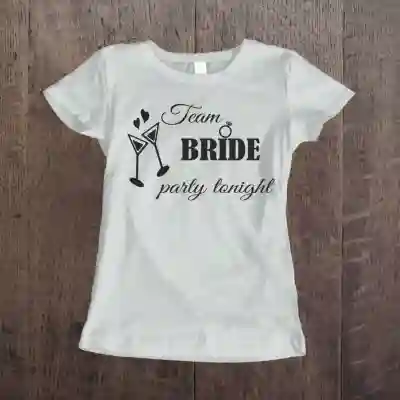 Personalisiertes T-Shirt für den Junggesellinnenabschied – Party tonight
