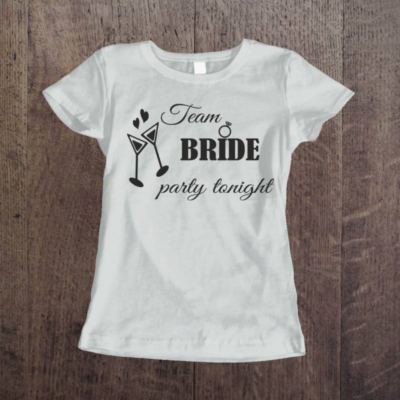 Personalisiertes T-Shirt für den Junggesellinnenabschied – Party tonight