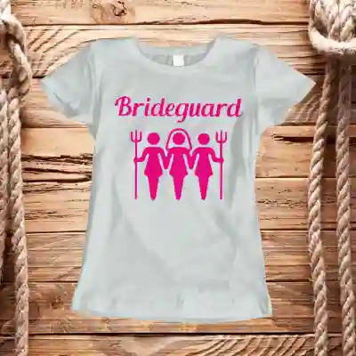 Personalisiertes T-Shirt für den Junggesellinnenabschied – Brideguard
