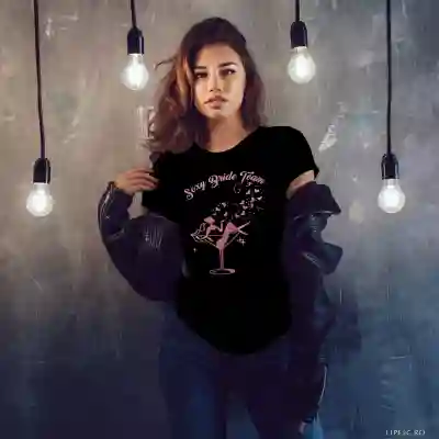 Personalisiertes T-Shirt für den Junggesellinnenabschied – Sexy Bride Team