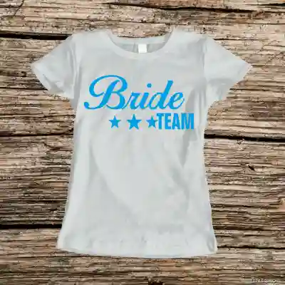 Personalisiertes T-Shirt für den Junggesellinnenabschied – Bride Team