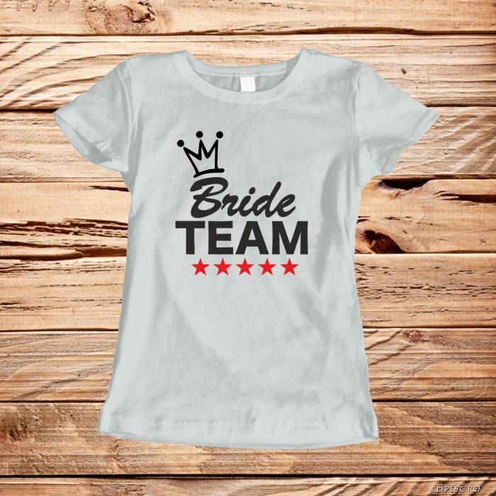 Personalisiertes T-Shirt für den Junggesellinnenabschied – Team Bride