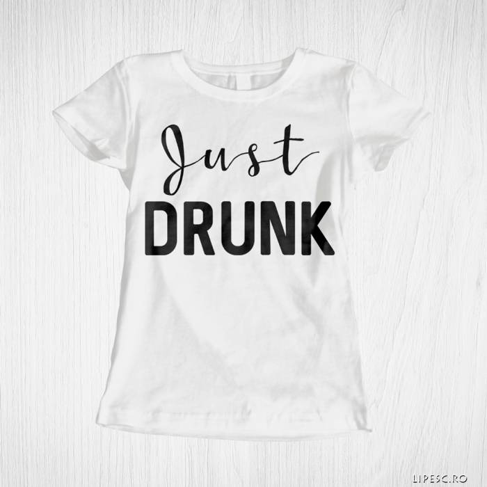 Personalisiertes T-Shirt für den Junggesellinnenabschied – Just Drunk