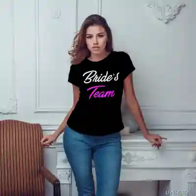 Personalisiertes T-Shirt für den Junggesellinnenabschied – Bride's Team