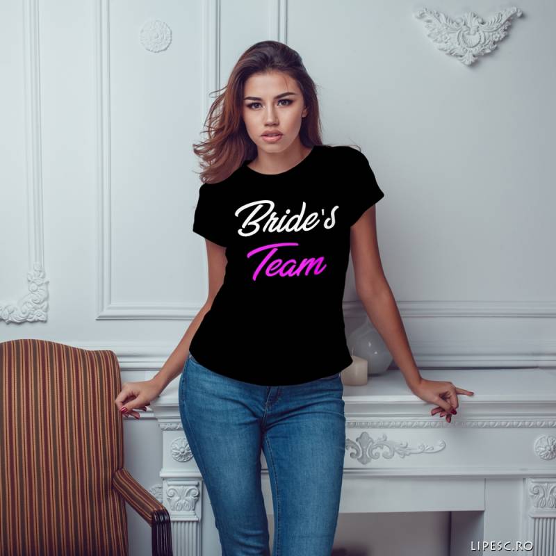 Personalisiertes T-Shirt für den Junggesellinnenabschied – Bride's Team