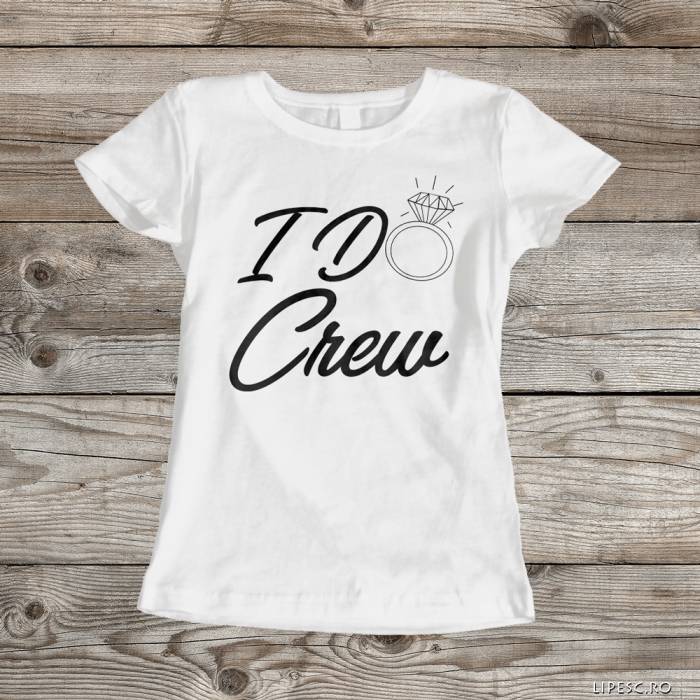 Personalisiertes T-Shirt für den Junggesellinnenabschied – I do crew