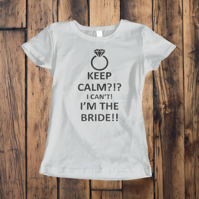 Personalisierte T-Shirt für die Braut - I'm the bride