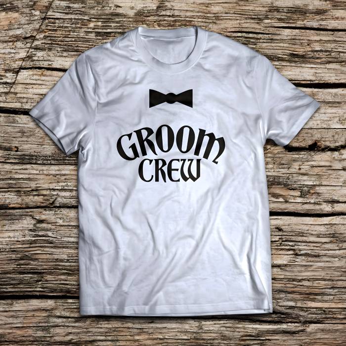 Personalisierte T-Shirt für den Junggesellenabschied – Groom Crew
