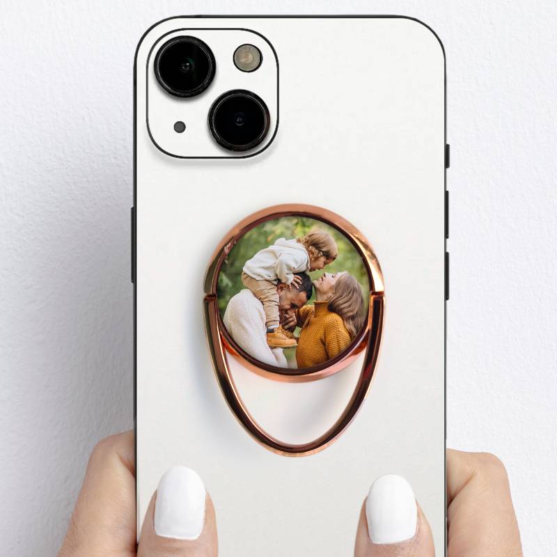 Personalisierter Ring-Handyhalter – Mit Foto