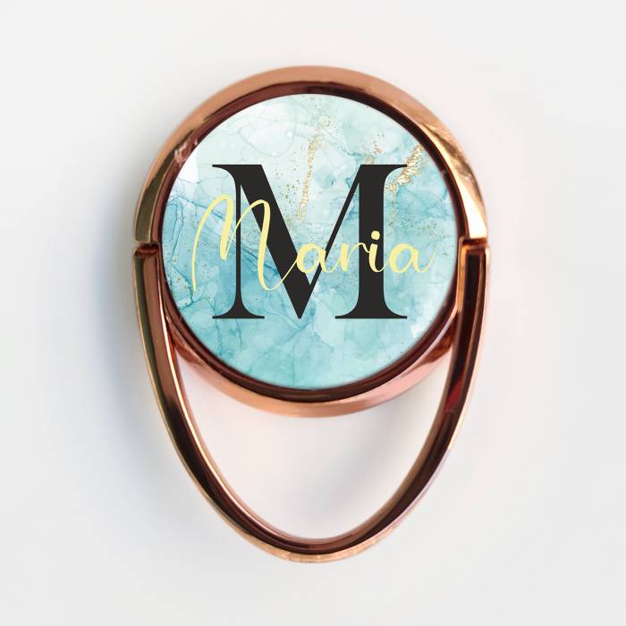 Personalisierter Ring-Handyhalter - Mit Initiale und Namen