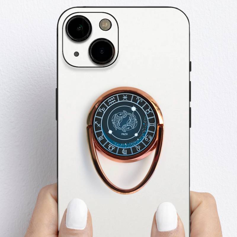 Personalisierter Ring-Handyhalter – Fische