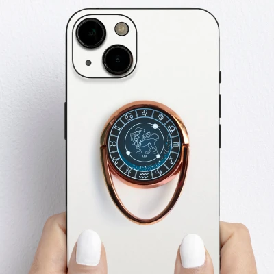 Personalisierter Ring-Handyhalter – Löwe