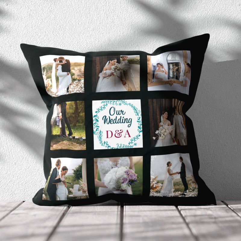 Personalisiertes Kissen – Unsere Hochzeit