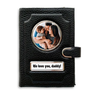 Geldbörse mit Geldfach mit Clip - We love you, Daddy!