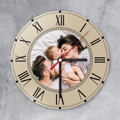 Personalisierte Vintage-Uhr mit einem Foto