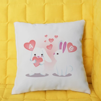 Personalisiertes Kissen mit Initialen