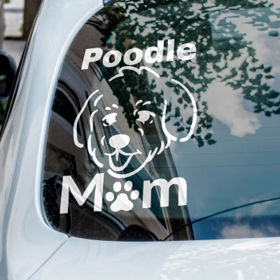 Autoaufkleber - Poodle Mom