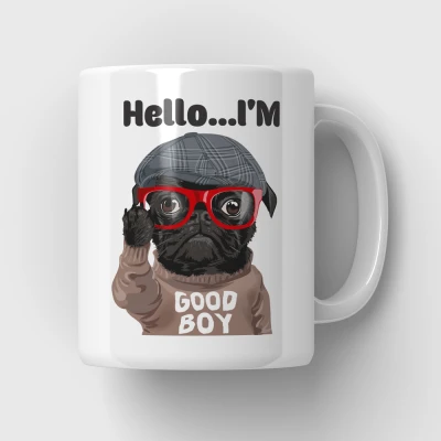 Personalisierte Tasse mit lustigem text