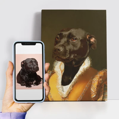 Personalisiertes königliches Gemälde - Graf Hund