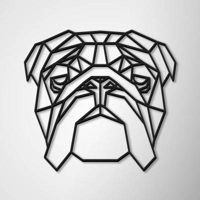 Wanddekoration - Bulldogge