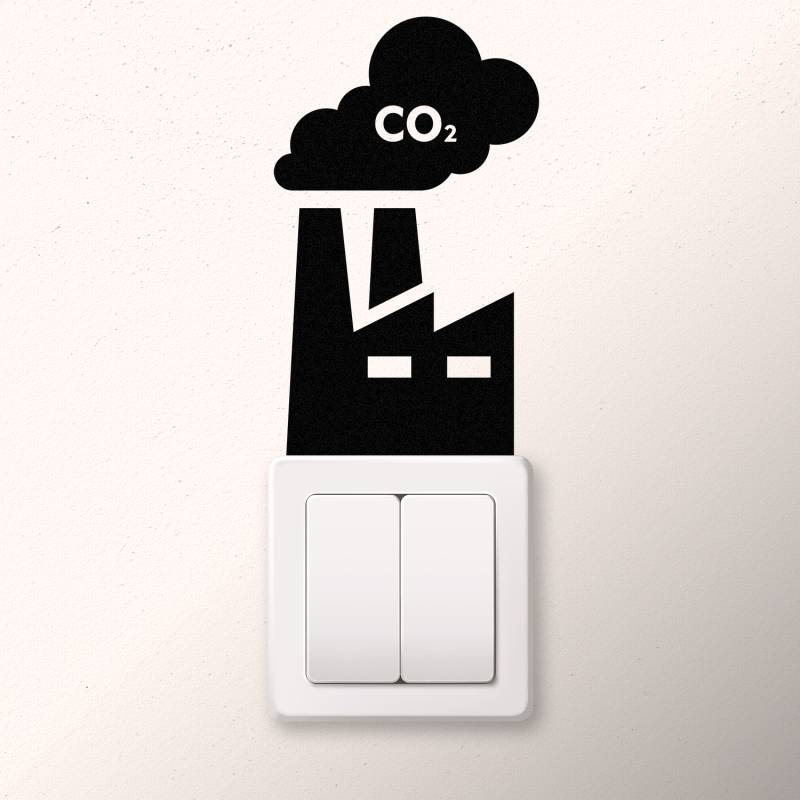Aufkleber Unterbrecher - CO2