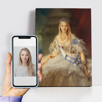 Personalisiertes königliches Gemälde - Lady