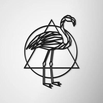 Wanddekoration Flamingo