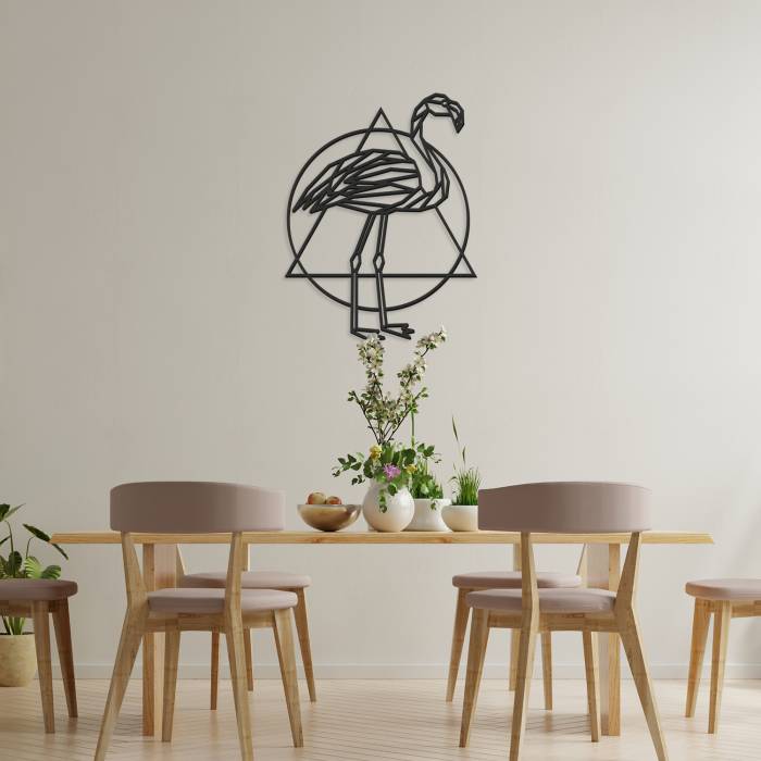 Wanddekoration Flamingo