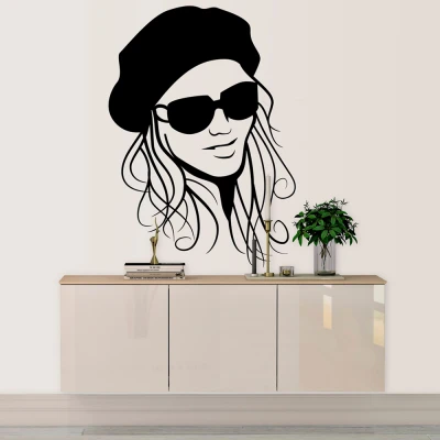 Wandaufkleber Silhouette - Rebellin