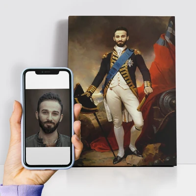 Personalisiertes königliches Gemälde - Baron