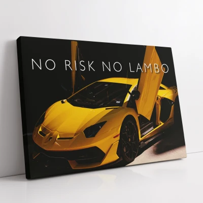 Personalisierte Leinwandbild - Lambo