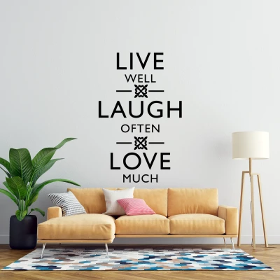 Wandsticker - Live Laugh Love