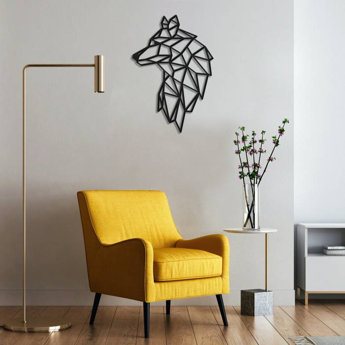 Wanddekoration Wolf