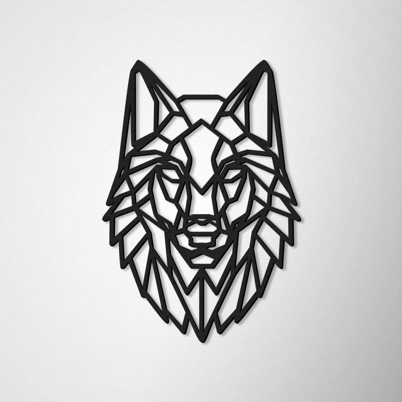 Wanddekoration Wolf