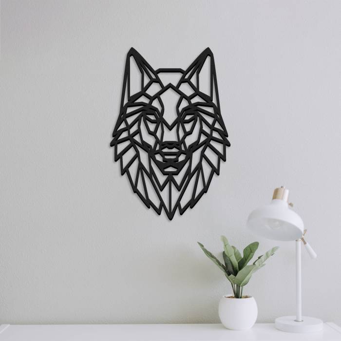 Wanddekoration Wolf