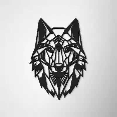 Wanddekoration Wolf