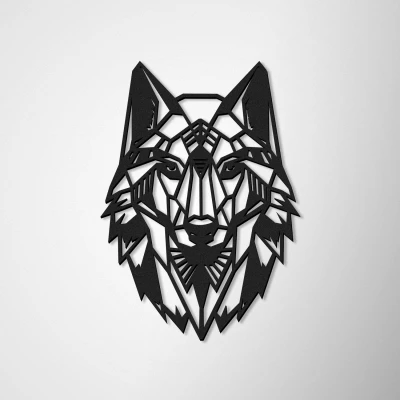 Wanddekoration Wolf