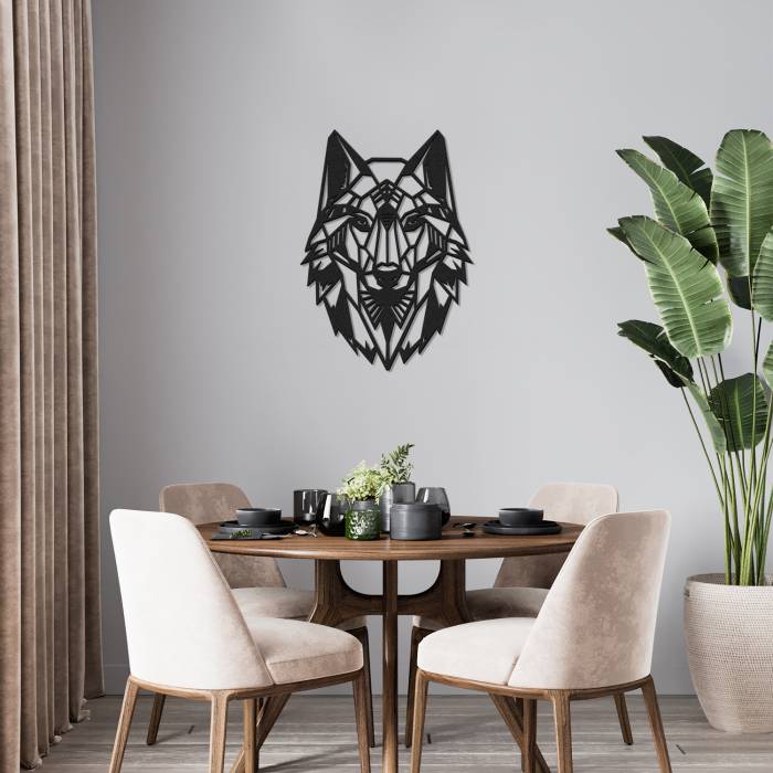 Wanddekoration Wolf