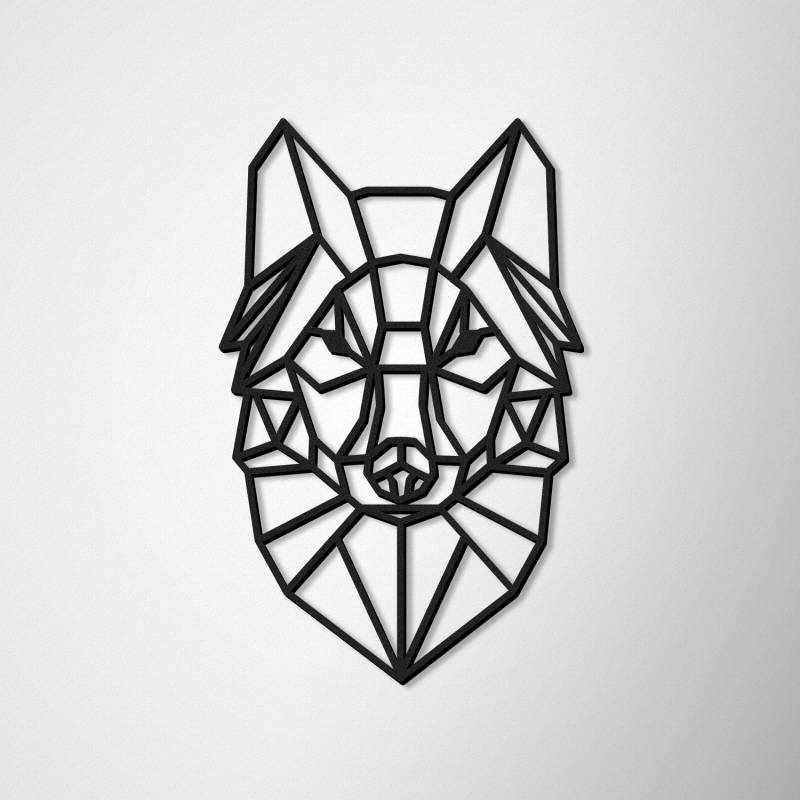 Wanddekoration Wolf