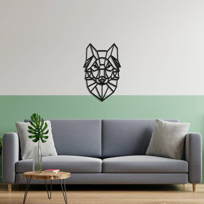 Wanddekoration Wolf