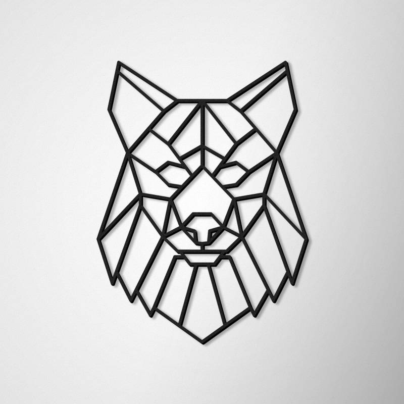 Wanddekoration Wolf